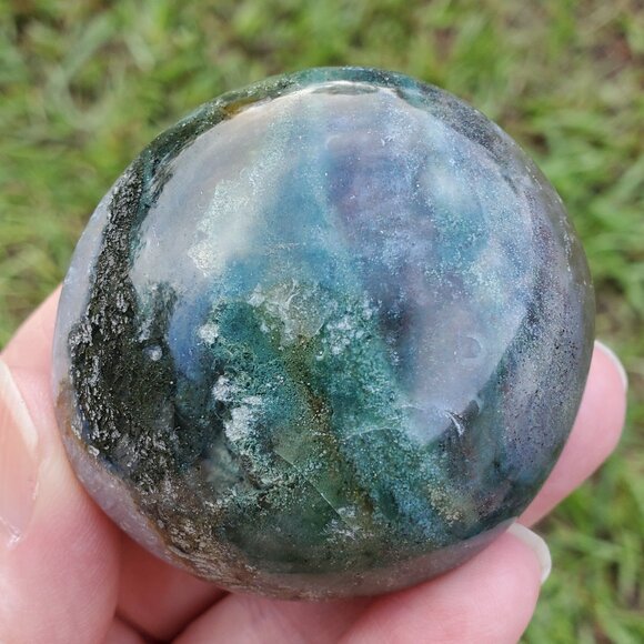 Ocean Jasper Palm Stone (OJ123) - Picture 1 of 7